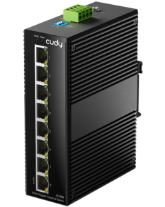 Cudy IG1008 8-Port Gigabit Industrial Switch, 8× GbE, Shielded, Dual-Power Redundancy, IP40