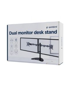 MS-D2ST-02 Gembird Duplo Stono postolje za monitor (rotiranje, naginjanje, okretanje), 13-32 max.8KG