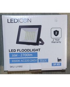 LED REFLEKTOR 30W 2700lm 6500K IP65 LI1002