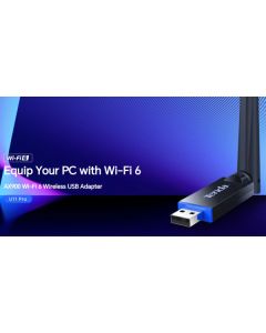 Tenda U11 Pro AX900 Wireless Wi-Fi 6 Dual Band, antena 6dBi, 286mbps-2,4GHz, 600mbps-5GHz, USB Adapt