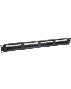 Patchcord kabel panel UTP 5e, 24, Rek 19“ 1U