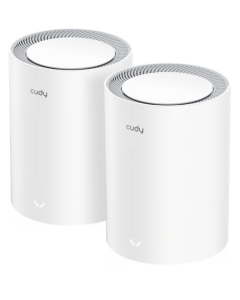 Cudy M3000 2-Pack,AX3000 2.5G Mesh Wi-Fi 6 System White,4-Stream Dual-Band, 2402 Mbps + 574 Mbps