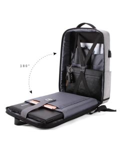NCC-15-KLB022 Gembird Ranac za laptop 15,6inc 42x30x12cm, USB konektor, brava za zakljucavanje, 800g