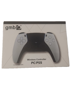 JPD-PS5 Grey-White PC/PS5 Gembird Bezicni gamepad sa vibracijom, zvucnik, 3,5mm, touchpad, trigger