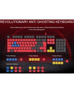 A4-B120N A4Tech Bloody NEON efekt, Gejmerska tastatura USB, US, Crna