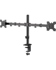 MA-D2-011 Gembird Podesivi dupli stoni drzac za monitor, tilt, 17-32 max.2x9kg (alt MA-D2-01)