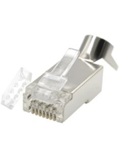 LC-PTF7-01/100 Gembird Zasticeni modularni CAT7 prolazni utikac 15u pozlacen, FTP, SFTP, 100 kom.