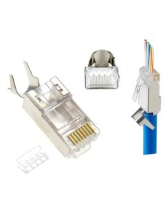 LC-PTF7-01/50 Gembird Zasticeni modularni CAT7 prolazni utikac 15u pozlacen, FTP, SFTP, 50 kom.