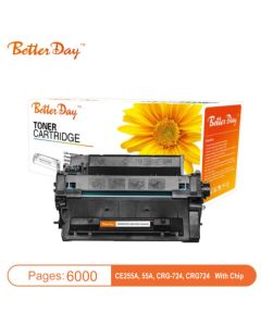 Toner BetterDay P3015 CE255A, 55A, CRG-724, CRG724 zam. kaseta za HP/Canon 6k (sa cipom)