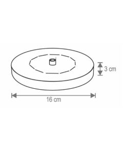 Baštenska plutajuca fontana SWF02 sa solarnim napajanjem 160x30mm