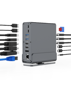A-CF-COMBO15-01 Gembird USB Type-CF 15-in-1 multi-port adapter (USB hub, Type-CF, HDMI, DP, LAN,3,5)
