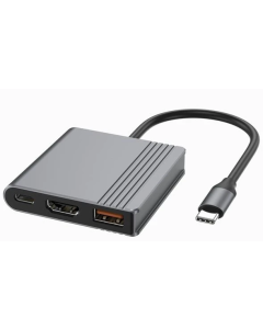 A-CM-COMBO3-05 Gembird USB Type-C 3-u-1 multi-port adapter,USB-A port F/HDMI port F/USB-C port F