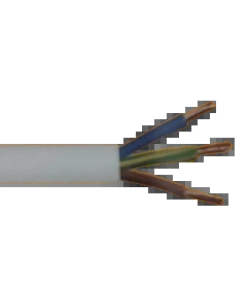 KABL-PVC-3X2.5CCA/PVC/100M,Gembird Fleksibilni naponski kabl,Beli