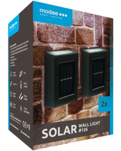 Solarna zidna lampa ML-WS126 126 Modee Lighting LED  (Cena je za pakovanje od 2kom)