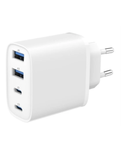 TA-UC-2A2C-PD40-01-W Gembird 4-port 40 W GaN USB PowerDelivery fast charger, white