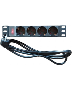 ExeLink Razvodni PDU panel za REK 10inca sa 4 uticnih mesta (aluminijum),1U