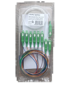 OPTIC-8 PLC Splitter GMB Singlemode 900um Fiber SC/APC conn. 1/8 PLC Splitter Cassette Box for 4G Wi