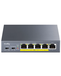 CUDY GS1005P 2.0 Switch Gigabit RJ45 PoE portovi 30 W IEEE 802.3at/af