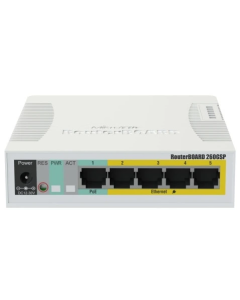 MikroTik CSS106-1G-4P-1S RB260GSP with SwitchOS and indor case