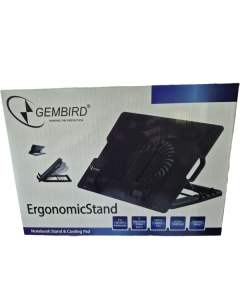 N2000IV** Gembird hladnjak za laptop, 15-17 180mm Fan-CONTROL, 2xUSB, 365x265mm, Ergo Stand(599)