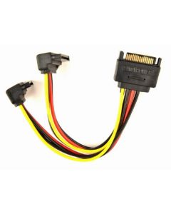 CC-SATAM2F-02 Gembird SATA power splitter cable with angled(90) output connectors, 0.15 m
