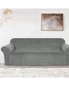 BLUE BELL Rastegljiva navlaka za trosed 185-230cm Velvet, siva - 50206-1