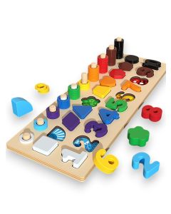 BBO Drvena igračka 4 u 1 logistička tabla - GB-008