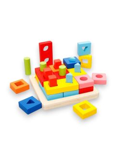BBO Drvena igračka - Tabla za slaganje oblika - GB-042