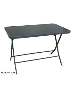 Sklopivi stakleni sto Erik, 110 x 70 x 72 cm