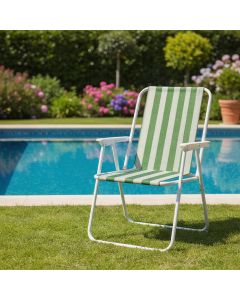 Sklopiva stolica zelena, 51 x 47 x 75,5 cm