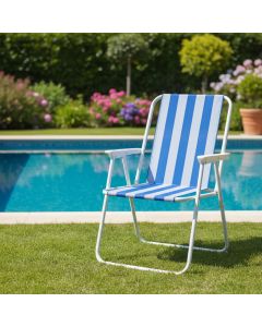Sklopiva stolica plava, 51 x 47 x 75,5 cm