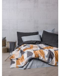 DEKOR DOM Komplet posteljina CB Ranforce double Modern, Giorno Gri - 042369