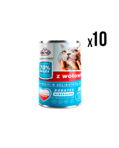 FRENDI Vlažna hrana za mačke Govedina 400g 10/1