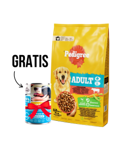 PEDIGREE Suva hrana za pse Adult Govedina 12kg + Gratis FRENDI Konzerva sa piletinom 400g - 3463948