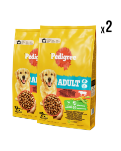 PEDIGREE Suva hrana za pse Adult Govedina 12kg x2 komada - 3463955