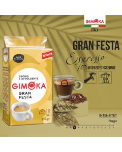 GIMOKA Pržena mlevena kafa za espresso i za moka aparat Gran Festa 250G - 43398355648742