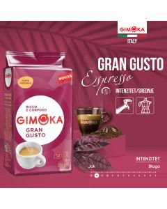 GIMOKA Pržena mlevena kafa za espresso i za moka aparat Gran Gusto 250G - 43395499458790