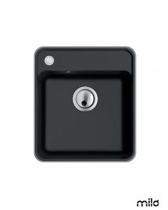 Milo Granitna sudopera PIU 46x52cm Lava stone ø90 - PIU.L.1KBO