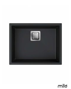 Milo Granitna sudopera Qubus 56x44cm Lava stone sifon 90 - QUB.L.1K56