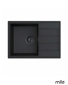 Milo Granitna sudopera Metro 62x44cm Lava stone ø90 - MET.L.1KKO