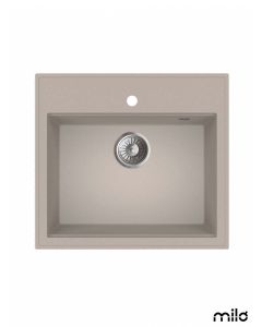 Milo Granitna sudopera Retto 56x51cm Pure sand ø90 - RET.P.1KBO