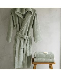 DEKOR DOM Bade mantil NATUR S/M - Green
