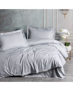 DEKOR DOM Posteljina CB ELEGANT STRIPE SATEN - GRI - 043924
