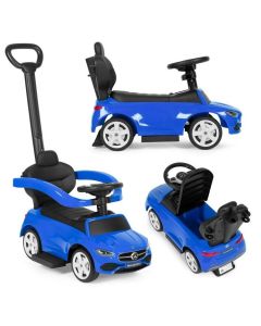 ECO TOYS Guralica sa interaktivnim volanom i ručkom Mercedes C class, plava - 668 BLUE
