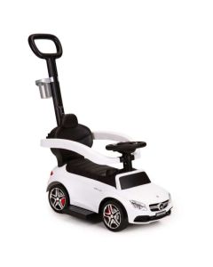 ECO TOYS Guralica za decu sa ručkom Mercedes, bela - 639WHITE