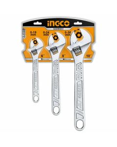 Ingco 3 delni set podesivih ključeva HADWK031 - 13380