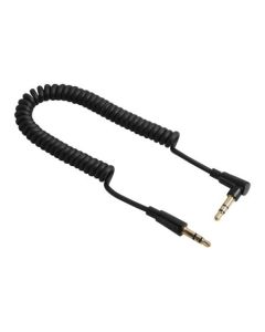 HAMA Kabl audio Flexi-Slim spiralni, 3.5-3.5mm, crna - 123330