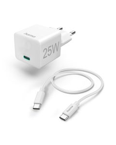 HAMA Kućni punjač 25W sa kablom, bela - 174016