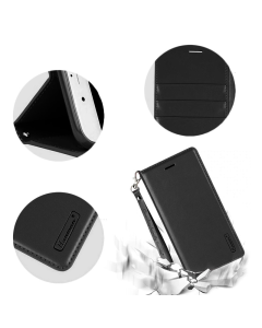 Maska za Huawei Honor View 20 crna na preklop Hanman Minor - 031604