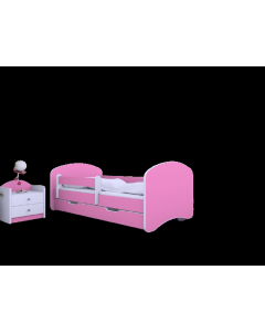 Krevet Sa Fiokom I Dušekom160X80 Happy III Roze - 7705-1